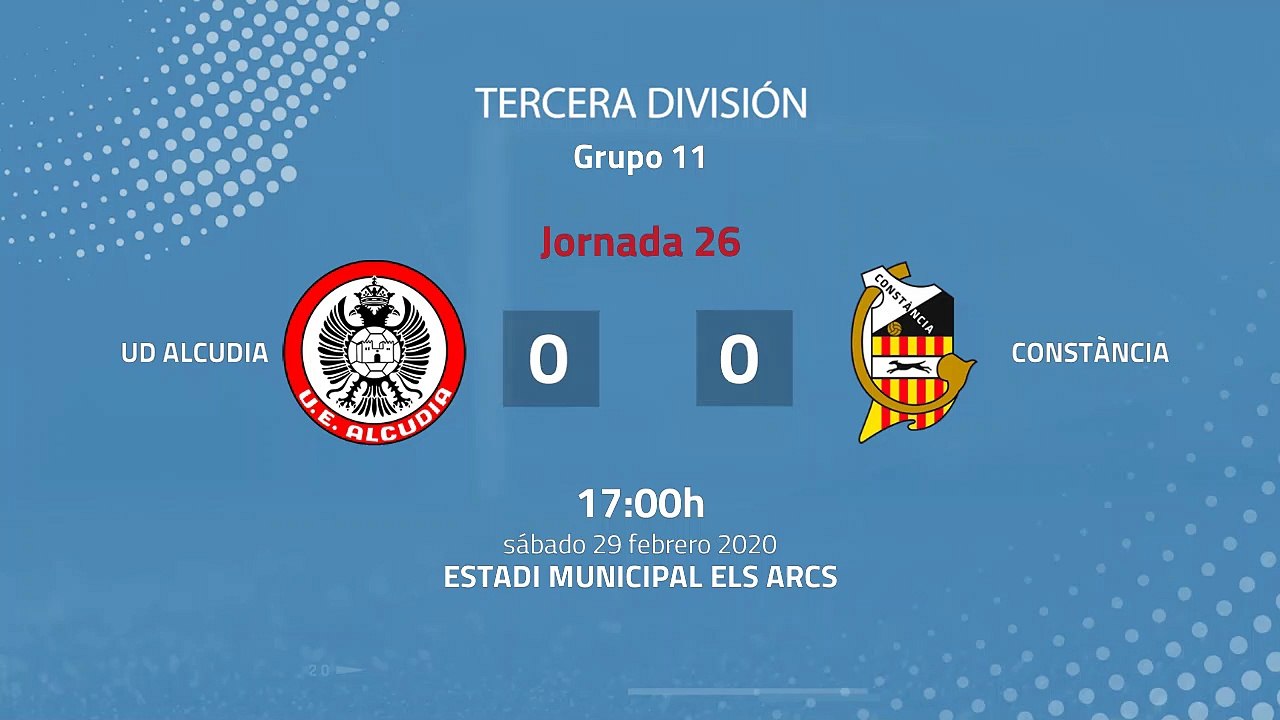Resumen partido entre UD Alcudia y Constància Jornada 26 Tercera División