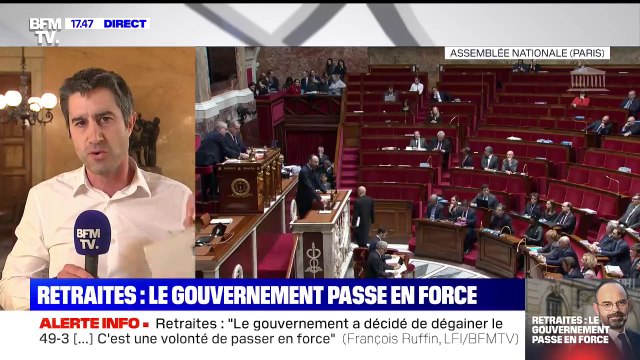 Selon François Ruffin, il n'y avait aucune urgence à faire passer la réforme des retraites