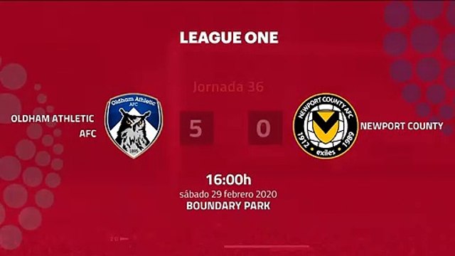 Resumen partido entre Oldham Athletic AFC y Newport County Jornada 36 League Two