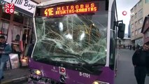 Sarıyer’de 3 otobüs ile motosikletin karıştığı zincirleme kaza: 3 yaralı