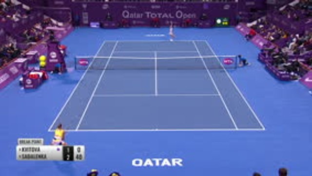 Sabalenka dominates Kvitova to take Doha crown