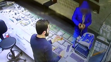 Kuyumcudan hırsızlık anı güvenlik kamerasına yansıdı - AKSARAY