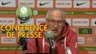 Conférence de presse AS Nancy Lorraine - Clermont Foot (1-2) : Jean-Louis GARCIA (ASNL) - Pascal GASTIEN (CF63) - 2019/2020