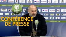 Conférence de presse SM Caen - Grenoble Foot 38 (2-0) : Pascal DUPRAZ (SMC) - Philippe  HINSCHBERGER (GF38) - 2019/2020