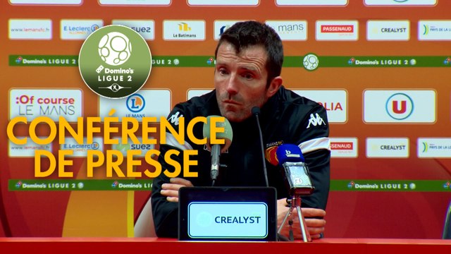 Conférence de presse Le Mans FC - EA Guingamp (2-1) : Richard DEZIRE (LEMANS) - (EAG) - 2019/2020