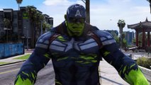 HOMEM DE FERRO CONTRA HULK (CAPITÃO AMÉRICA) - BATALHA ÉPICA - GTA 5 MODS