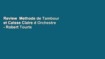 Review  Methode de Tambour et Caisse Claire d Orchestre - Robert Tourte