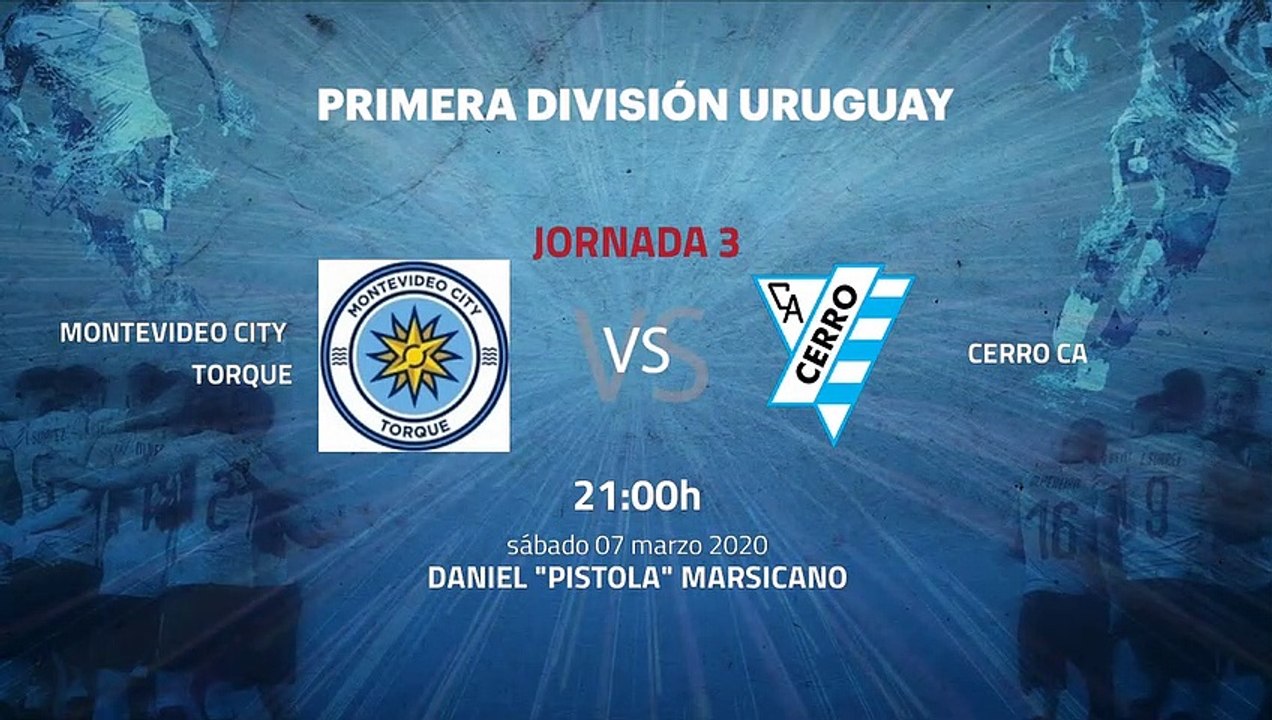 Previa partido entre Montevideo City Torque y Cerro CA Jornada 3 Apertura Uruguay