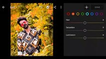 Lightroom mobile tutorial | Photo Editing | black & Orange colour modification