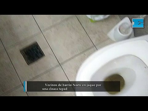 Vecinos de barrio Norte en jaque por ​​​​​​​una cloaca tapada que devuelve líquidos