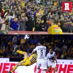 La ovación del Volcán a Gignac después del gol de chilena