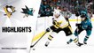 NHL Highlights | Penguins @ Sharks 2/29/2020