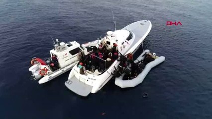 Çanakkale ayvacık -can güvenlikleri olmayan göçmenleri sahil güvenlik kurtardı-2