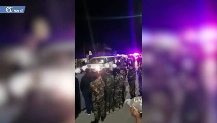 شاهد وصول جثث قتلى ميليشيا حزب الله إلى مدينة القصير بحمص