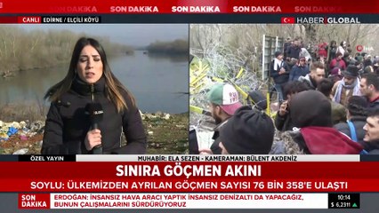 Göçmenler sınıra akın etti