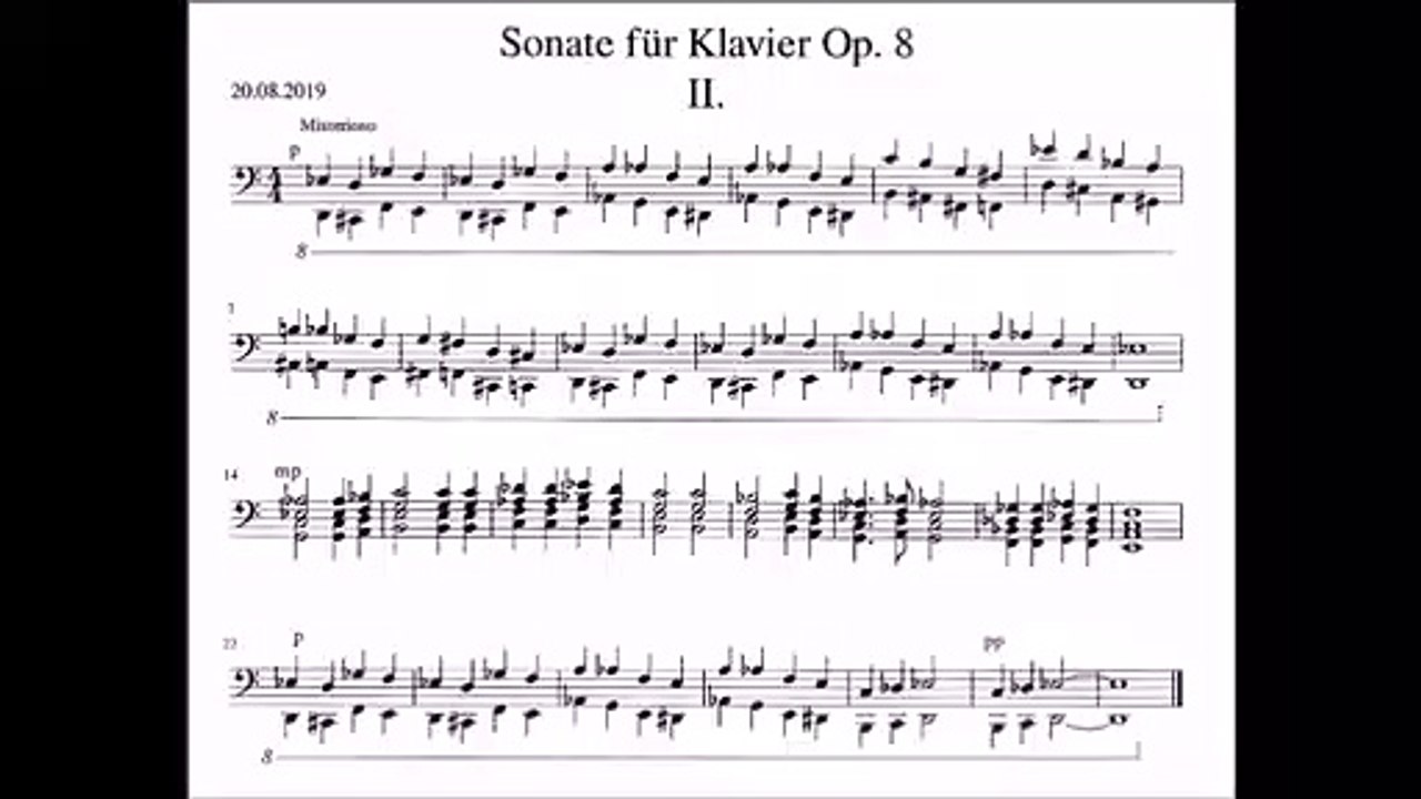 Peter Mei: 1. Sonate für Klavier Op. 8