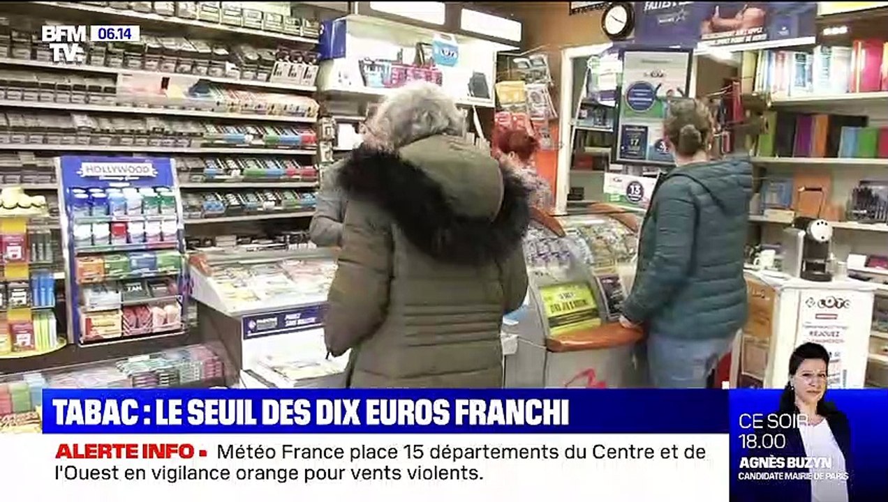 Tabac: le seuil des 10 euros franchi - 01/03