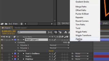 After Effects Basics 29 Shape Layers Pt 12 ZigZag