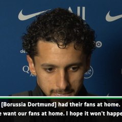 Descargar video: Don't play Dortmund match behind closed doors - Marquinhos on coronavirus