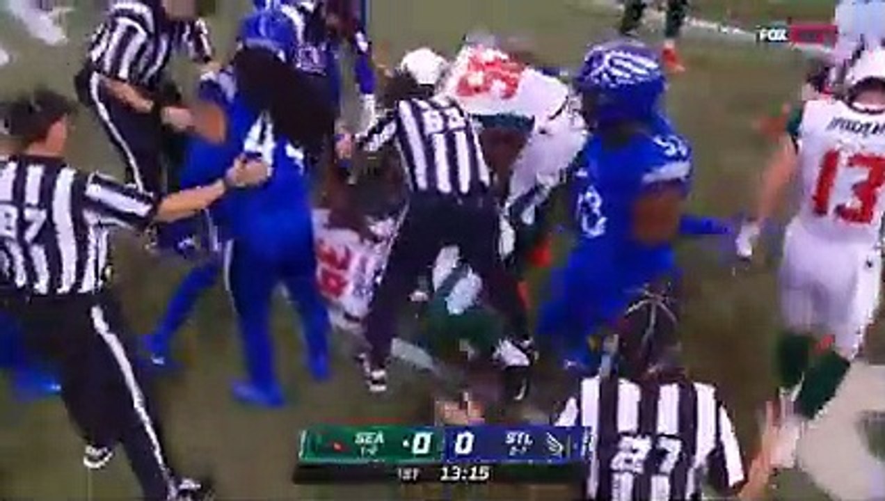 Seattle Dragons vs. St Louis Battlehawks Week 4 Highlights _ XFL 2020_low