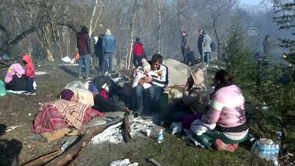 Edirne'de düzensiz göçmen hareketliliği sürüyor (5)