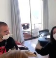 فيديو مايا دياب تتجنب الإصابة بكورونا بهذا الإجراء الغريب
