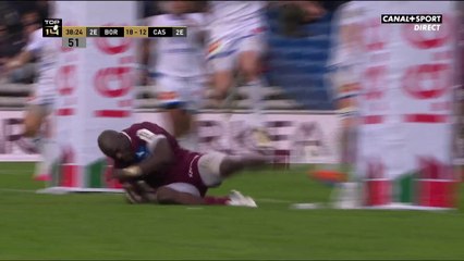 UBB / Castres : Le magnifique essai collectif des Bordelais