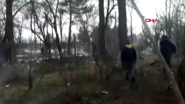 Edirne-yunan güvenlik güçleri tampon bölgede göçmenlere müdahale ediyor -6