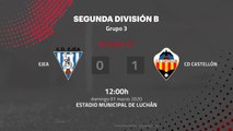 Resumen partido entre Ejea y CD Castellón Jornada 27 Segunda División B