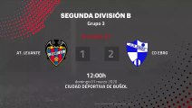 Resumen partido entre At. Levante y CD Ebro Jornada 27 Segunda División B