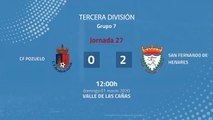 Resumen partido entre CF Pozuelo y San Fernando de Henares Jornada 27 Tercera División