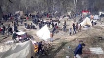 Edirne-yunan güvenlik güçleri tampon bölgede göçmenlere müdahale ediyor -7