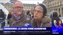 Le musée du Louvre n'a pas ouvert ses portes ce dimanche, des visiteurs dans l'attente d’information témoignent