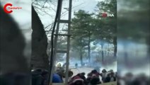 Yunan güvenlik güçleri mültecilere gaz bombalarıyla müdahale etti
