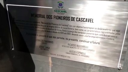 Memorial dos Pioneiros é inaugurado em Cascavel