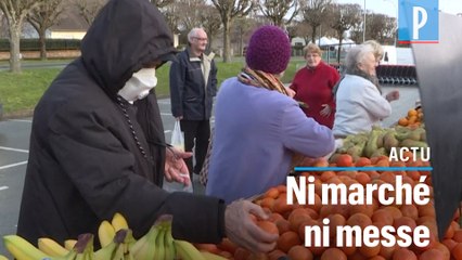 Video herunterladen: Coronavirus : le marché fermé par la police municipale, la messe suspendue à Crépy-en-Valois