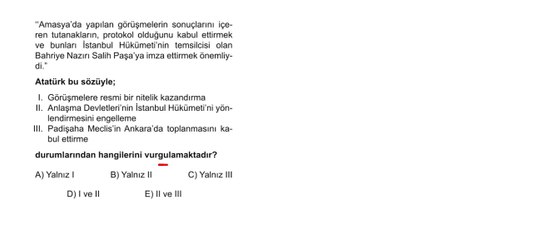 Sıradışı Analiz Yayınları TYT 7. Deneme Sınavı - Türkçe 5.  Soru