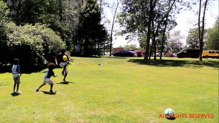 Rasmeshach and the boys playing soccer