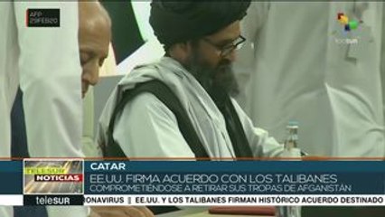 EE.UU. y talibanes firman acuerdo para retiro de tropas en Afganistán