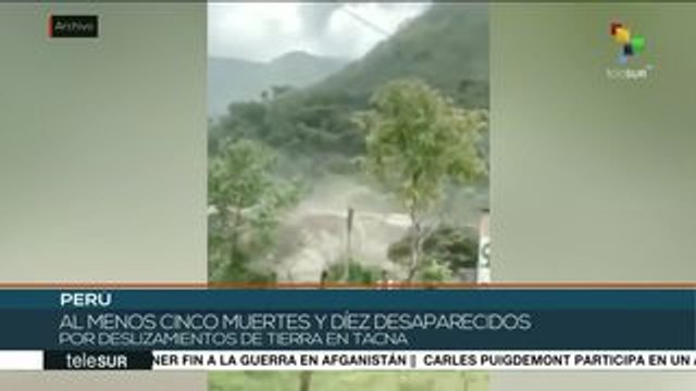 Perú: al menos 5 muertos por deslizamientos en Cusco y Tacna