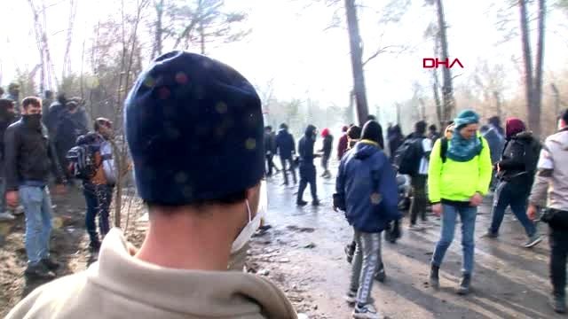 Edirne-yunan güvenlik güçleri tampon bölgede göçmenlere müdahale ediyor - 11