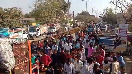 गरोठ में न्यू टारगेट एकेडमी द्वारा चयनित आर्मी जवानों का भव्य जुलूस