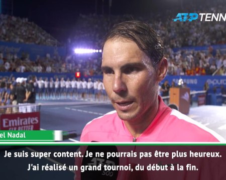 Acapulco - Nadal : Je ne pourrais pas être plus heureux