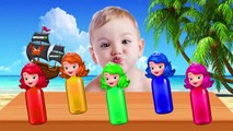 Kids Loves Song - Learn colors with Colorful Sofia Bottles Finger Family Song Collection - Learn colours for children