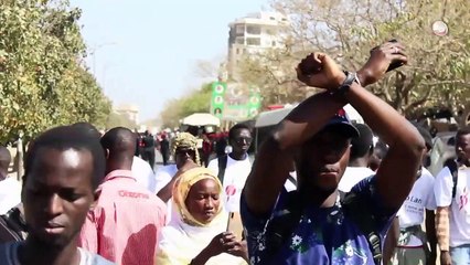 Marche _Gno Lank_ - Xuman, Simon et Kilifeu occupent les premiers rangs