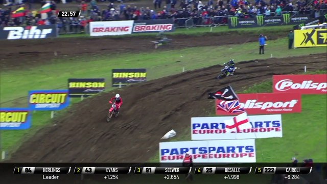Clement Desalle Crash - Race 1 MXGP of Great Britain 2020 - motocross
