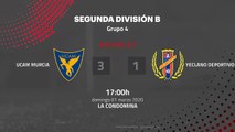 Resumen partido entre UCAM Murcia y Yeclano Deportivo Jornada 27 Segunda División B