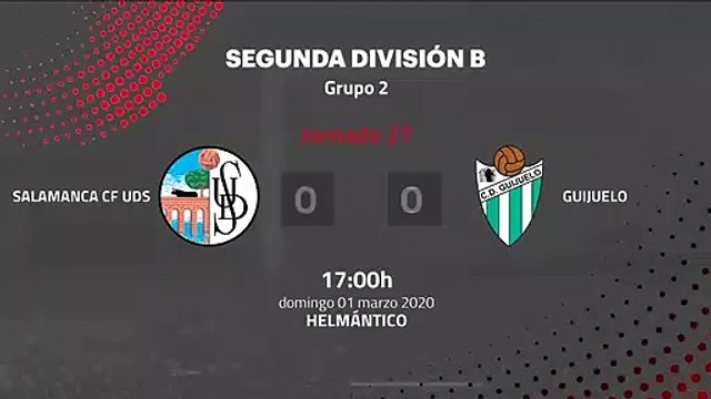 Resumen partido entre Salamanca CF UDS y Guijuelo Jornada 27 Segunda División B