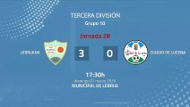 Resumen partido entre Lebrijana y Ciudad de Lucena Jornada 28 Tercera División
