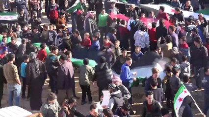 - İdlib’de TSK’ya destek gösterisi